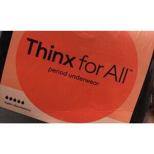 Thinx for All Period Panties 3X Black NWT